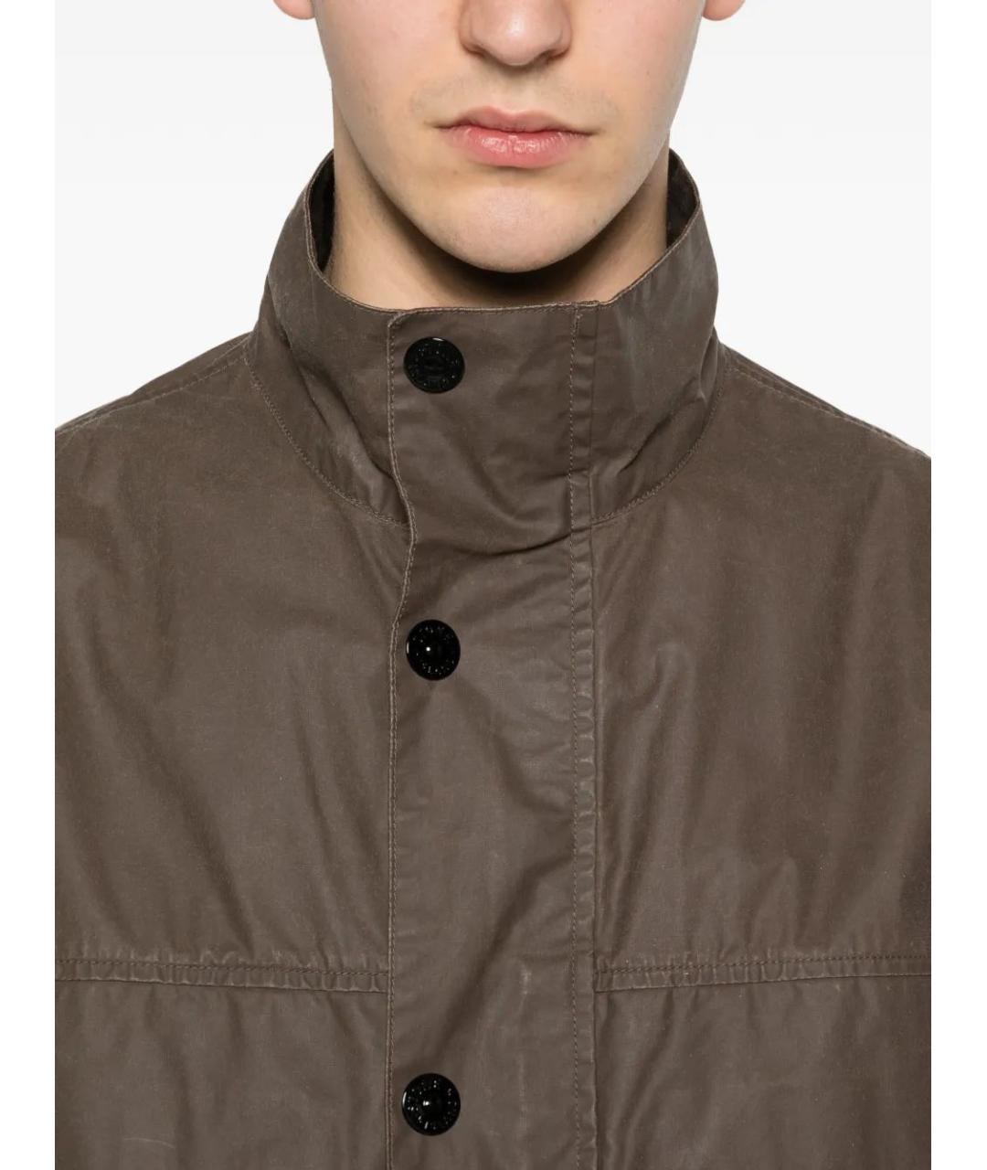 STONE ISLAND Хаки полиэстеровая куртка, фото 5