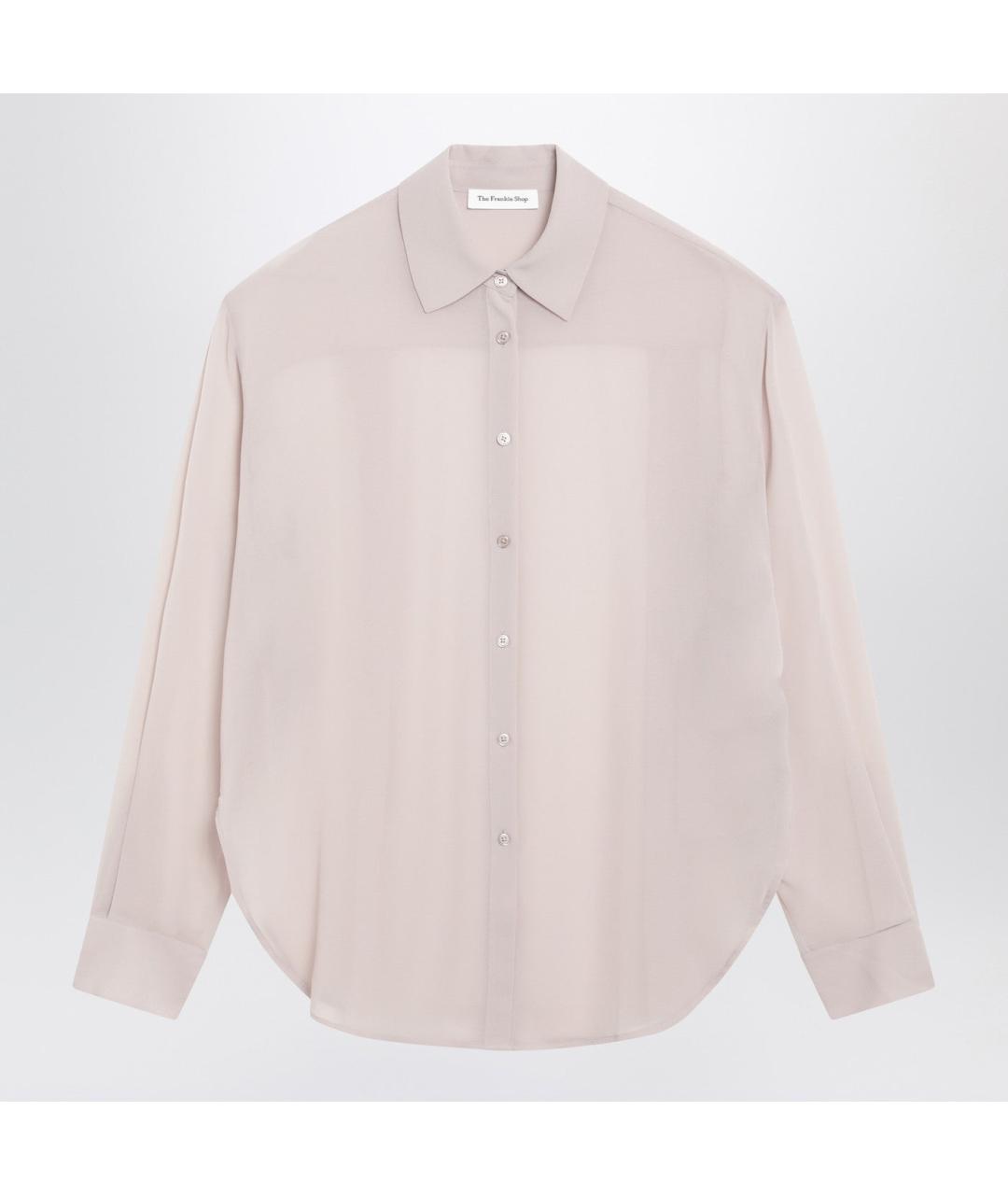 THE FRANKIE SHOP Розовая полиэстеровая рубашка, фото 3