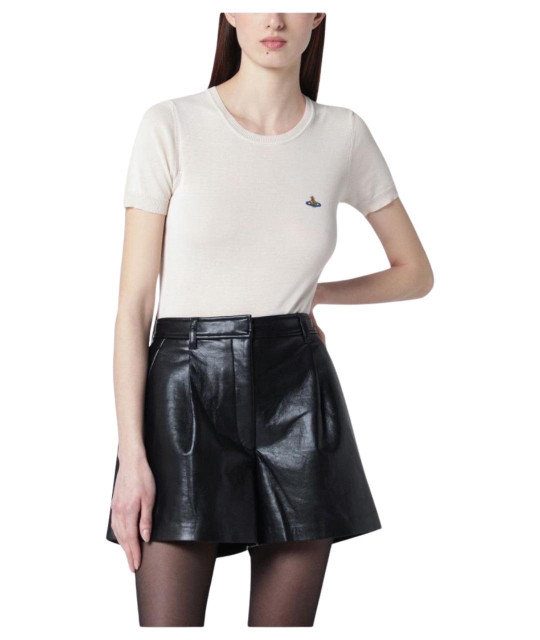 VIVIENNE WESTWOOD Бежевая хлопковая футболка, фото 1