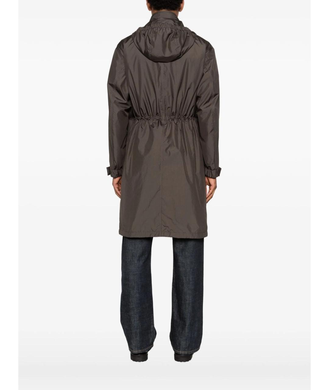 MONCLER Хаки полиамидовая парка, фото 4