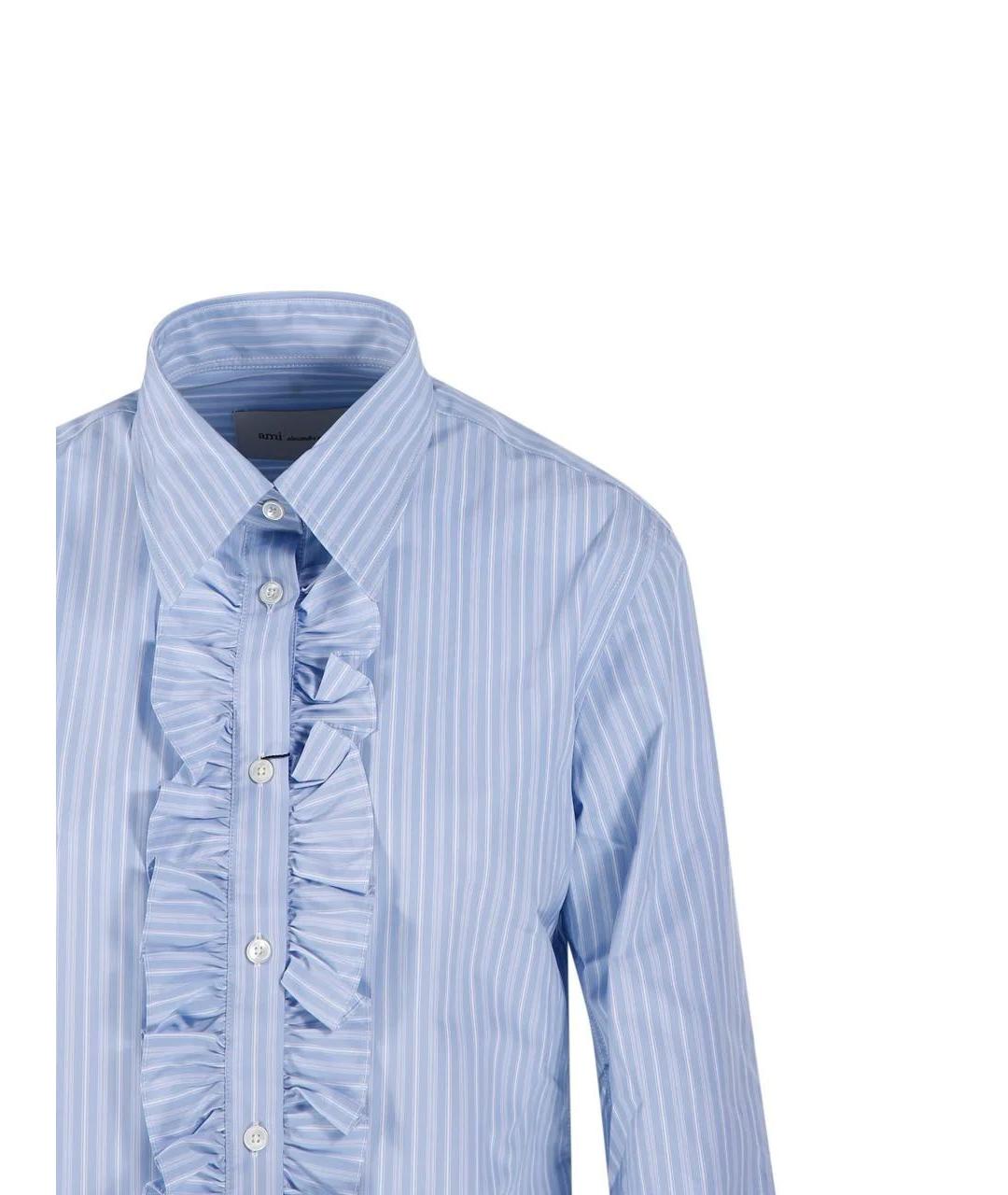 Ami Paris Голубая хлопковая рубашка, фото 4