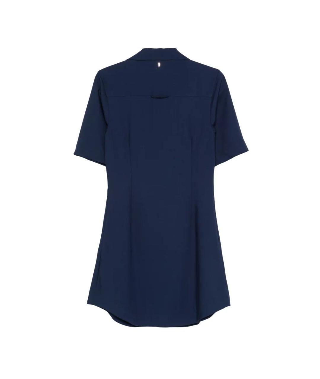 Ami Paris Синее шерстяное повседневное платье, фото 2