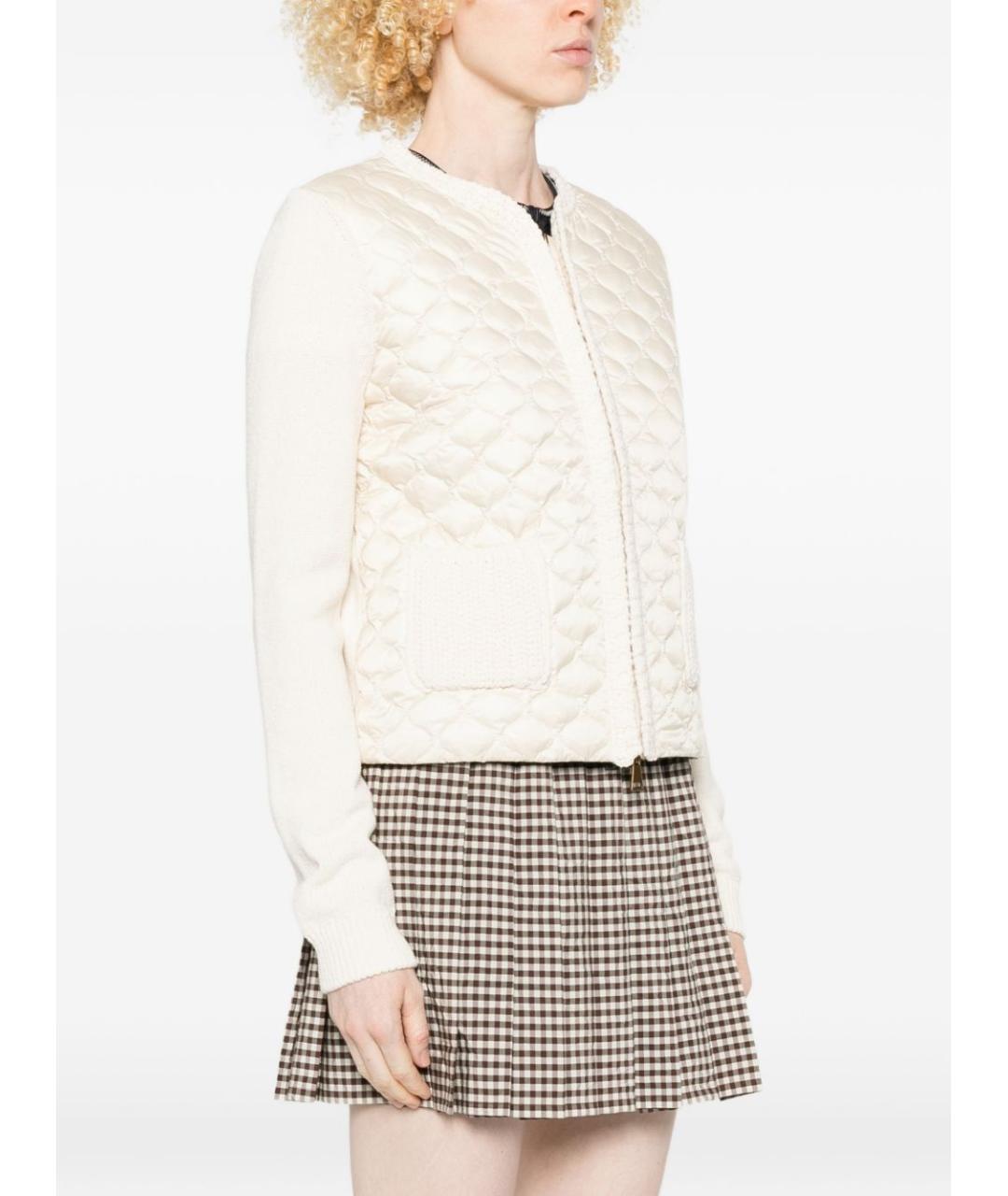 MONCLER Белая полиамидовая куртка, фото 2