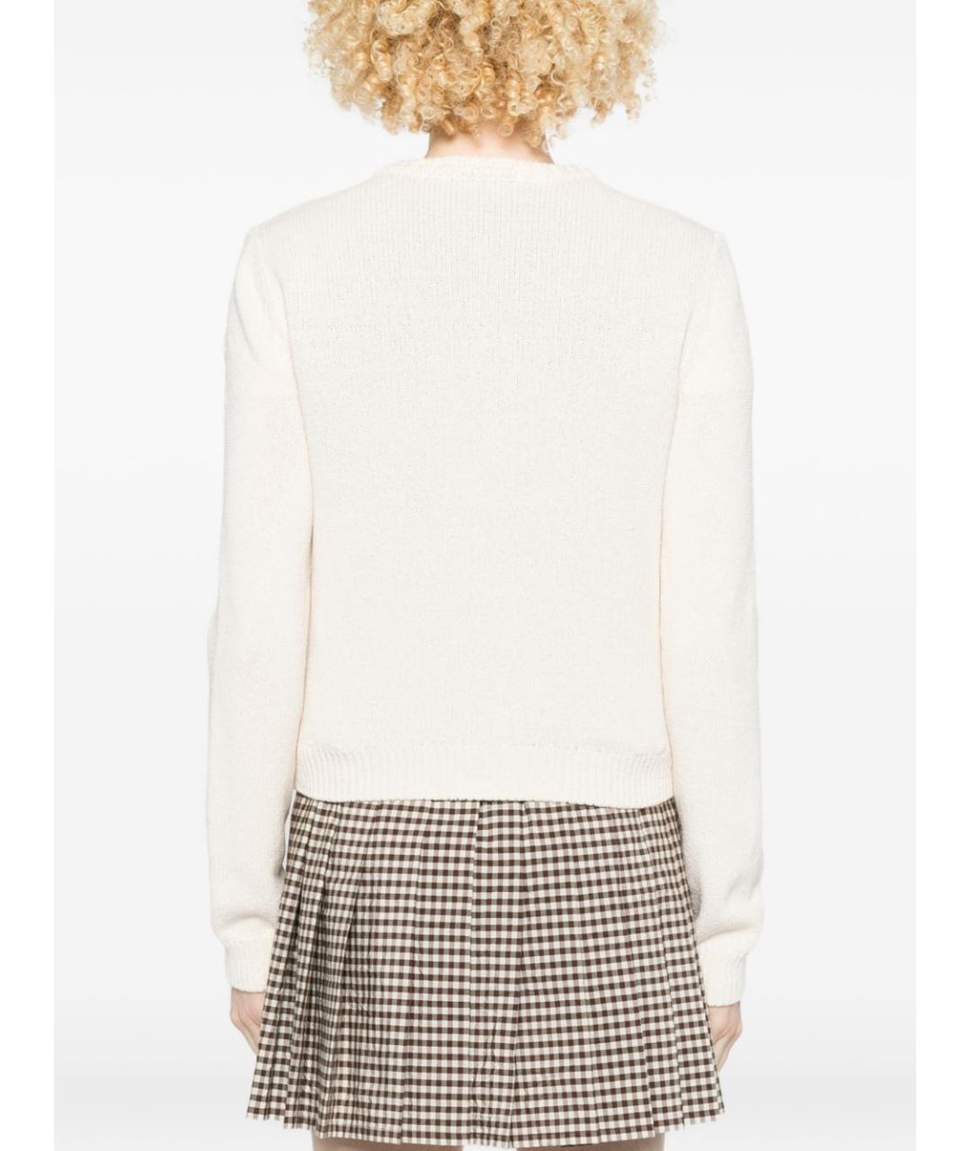 MONCLER Белая полиамидовая куртка, фото 3