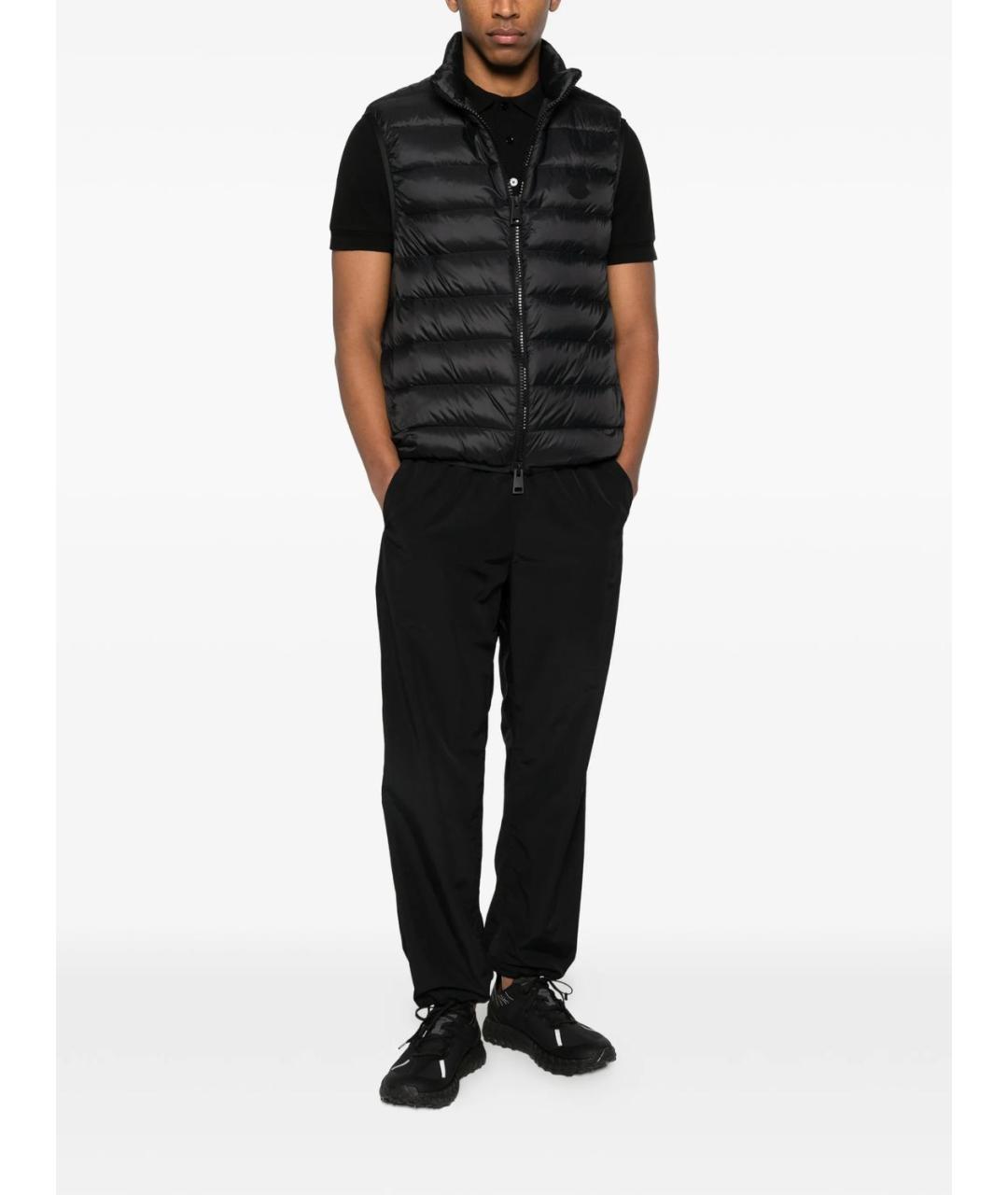 MONCLER Черный полиамидовый жилет, фото 5