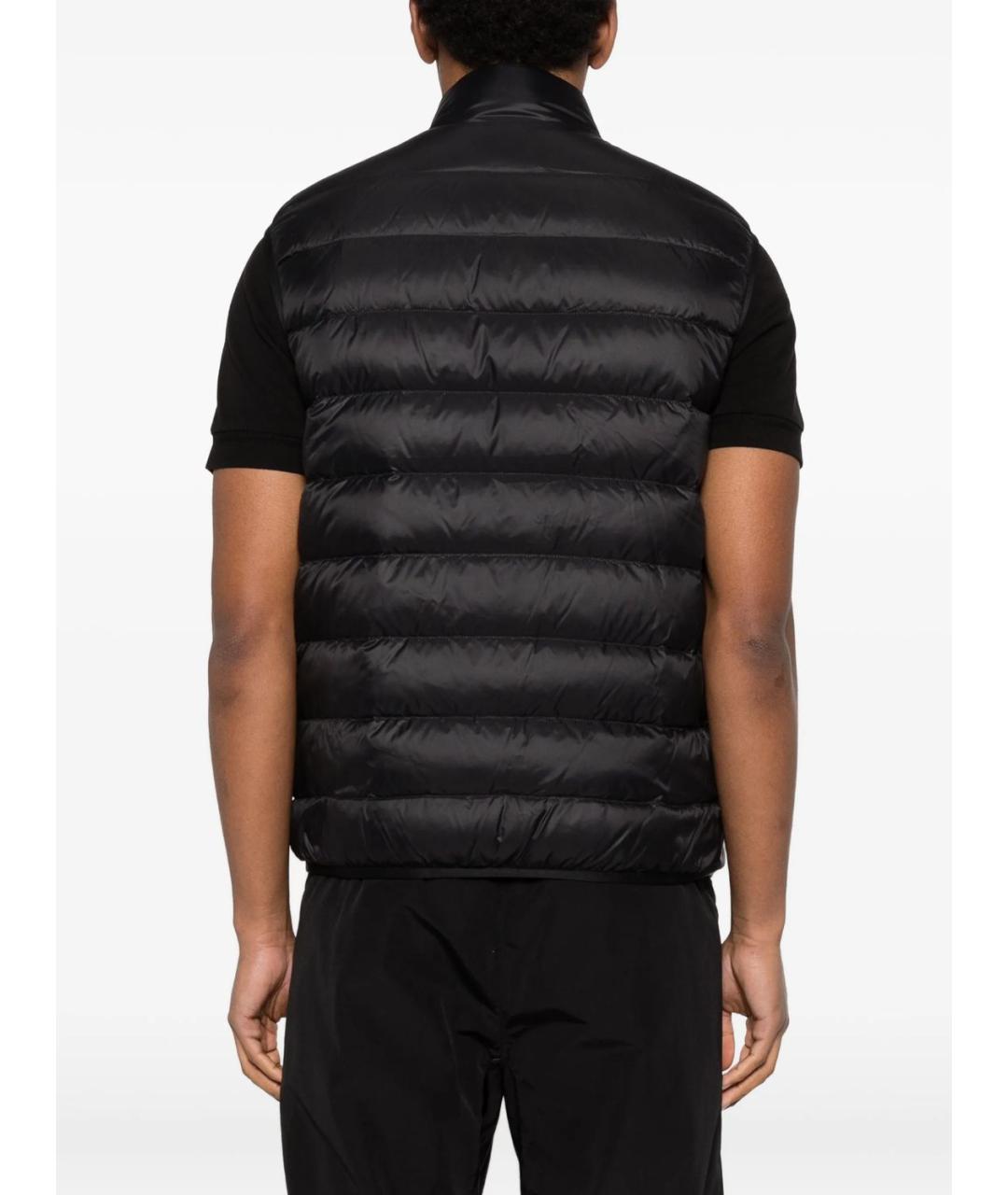 MONCLER Черный полиамидовый жилет, фото 2