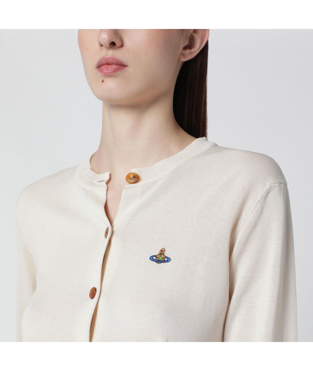 VIVIENNE WESTWOOD Бежевый хлопковый кардиган, фото 2