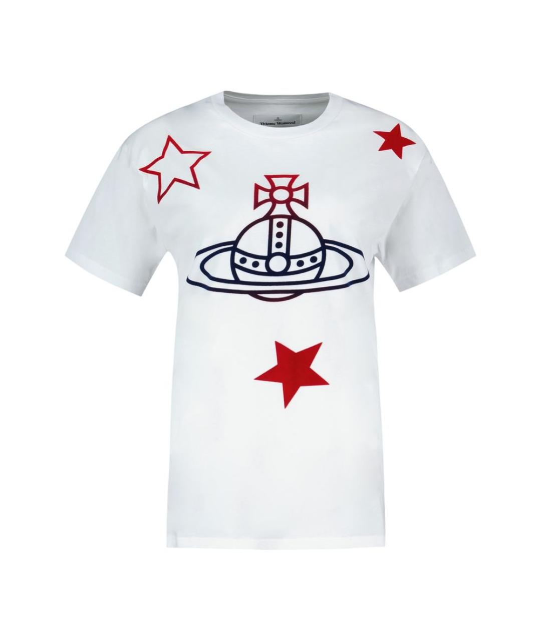 VIVIENNE WESTWOOD Белая хлопковая футболка, фото 1