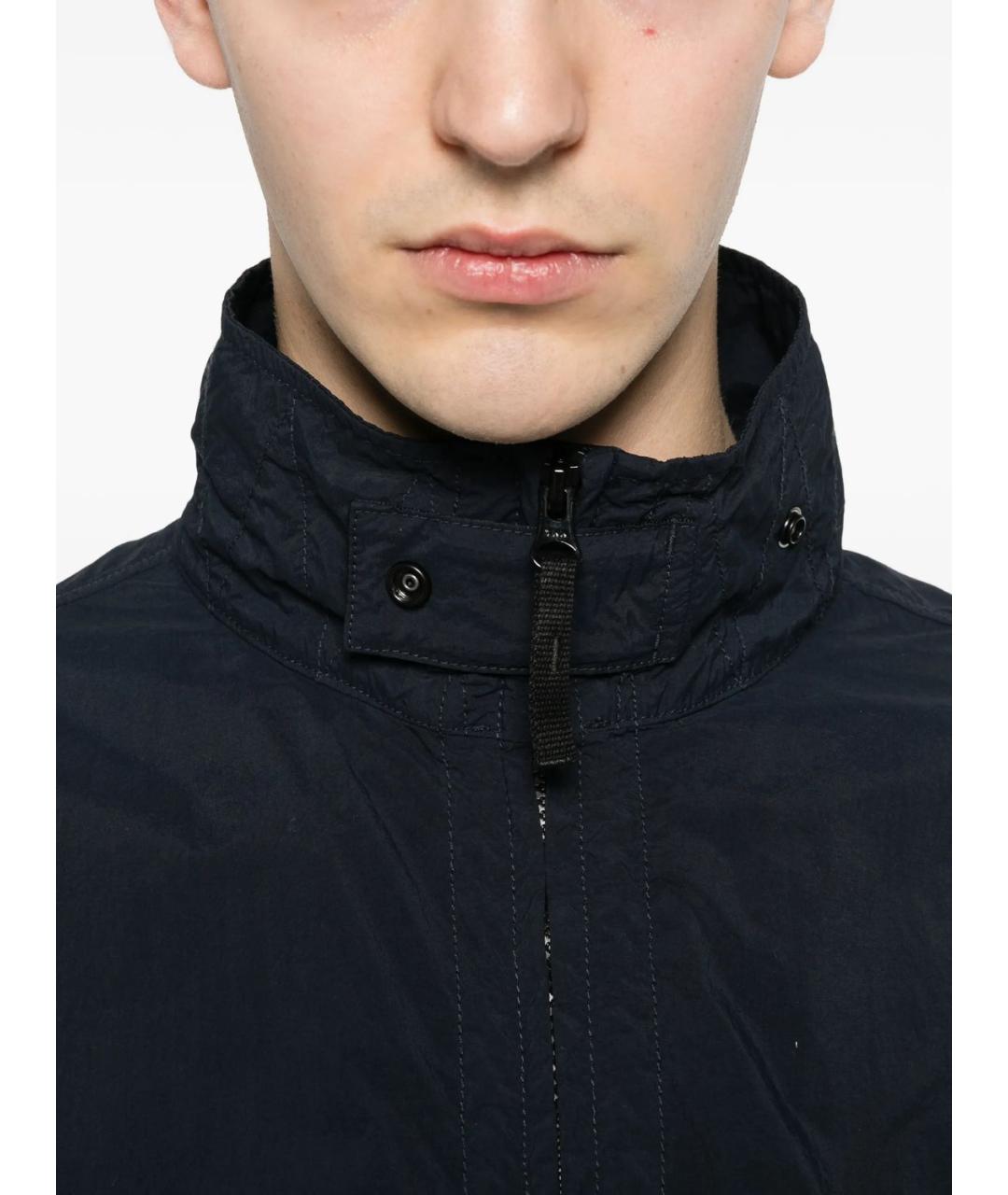 STONE ISLAND Темно-синяя полиамидовая куртка, фото 3