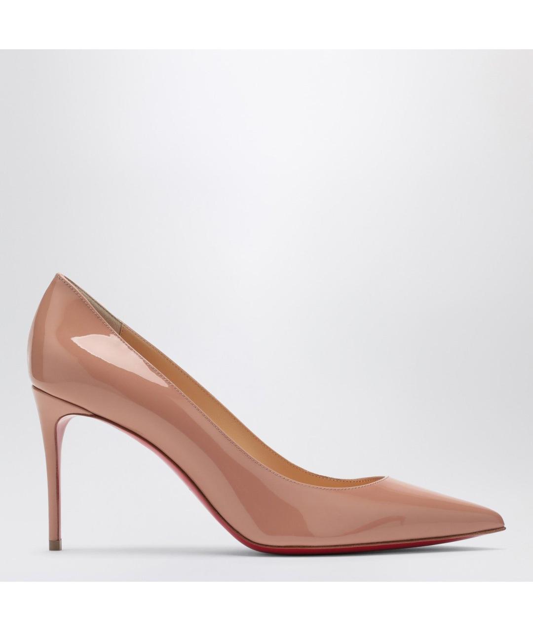 CHRISTIAN LOUBOUTIN Розовые кожаные туфли, фото 3