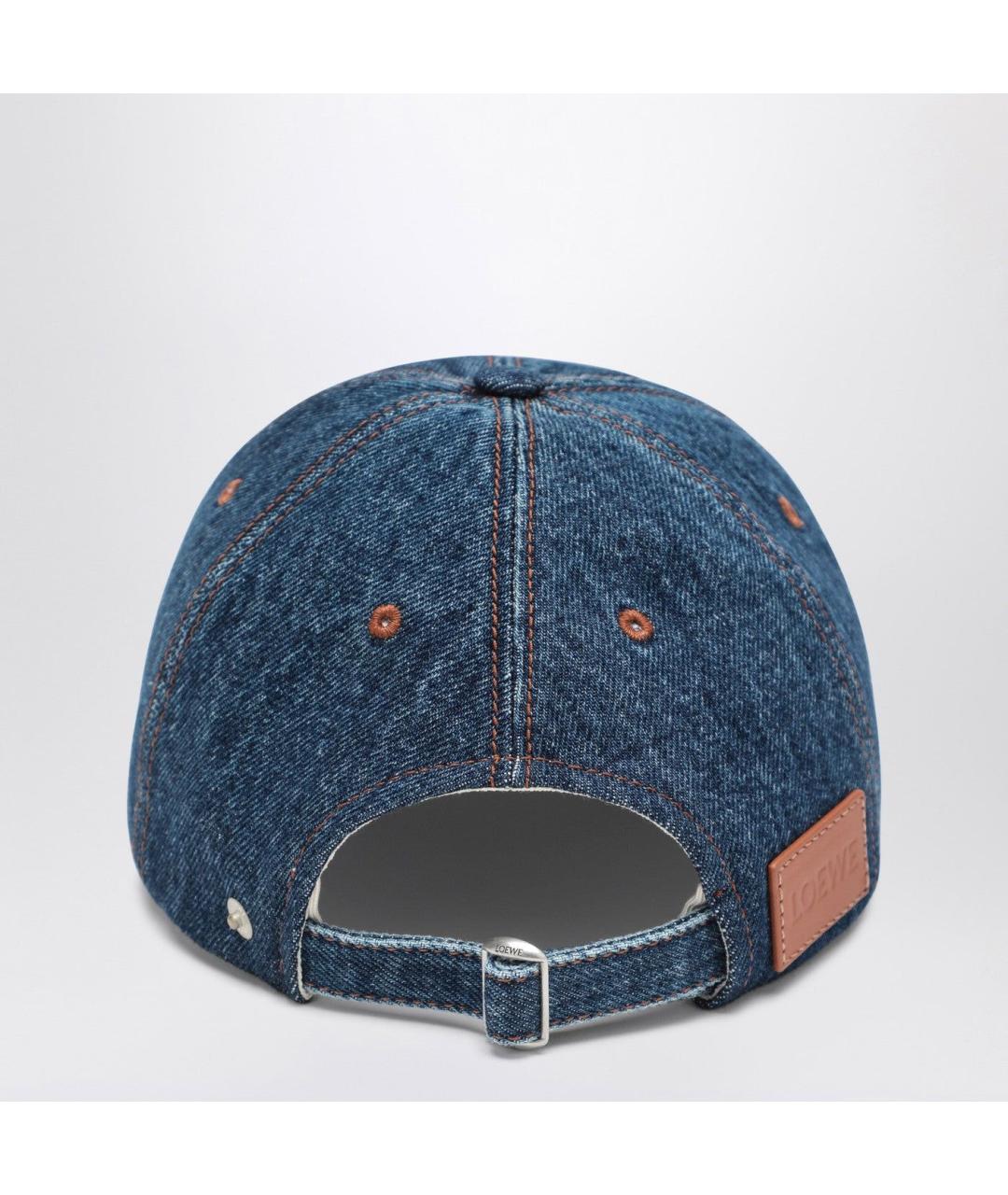 LOEWE Синяя хлопковая кепка/бейсболка, фото 2
