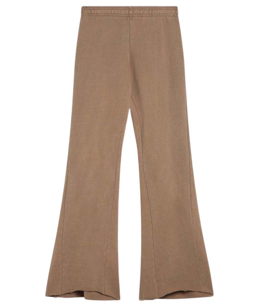 entire studios Коричневые хлопковые прямые брюки, фото 1