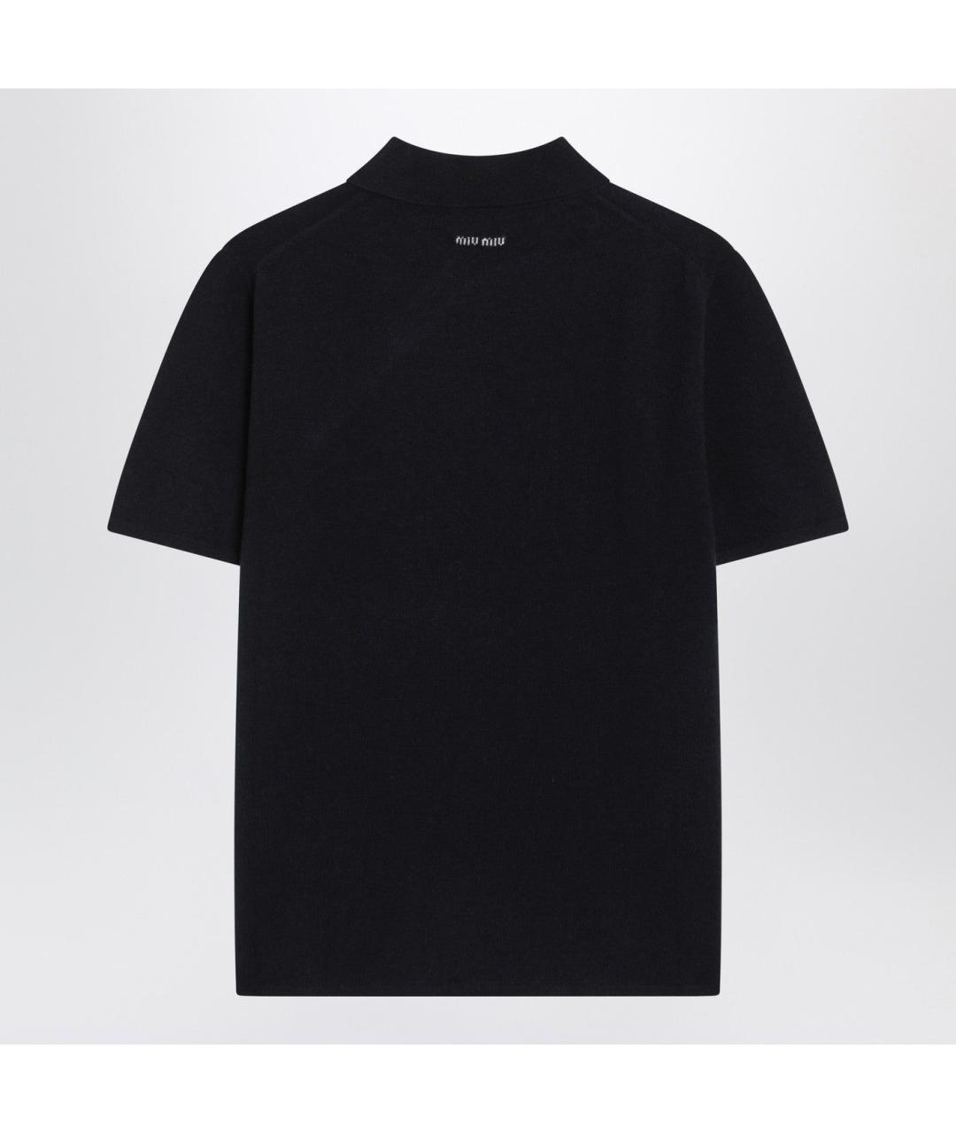 MIU MIU Темно-синий кашемировый джемпер / свитер, фото 2