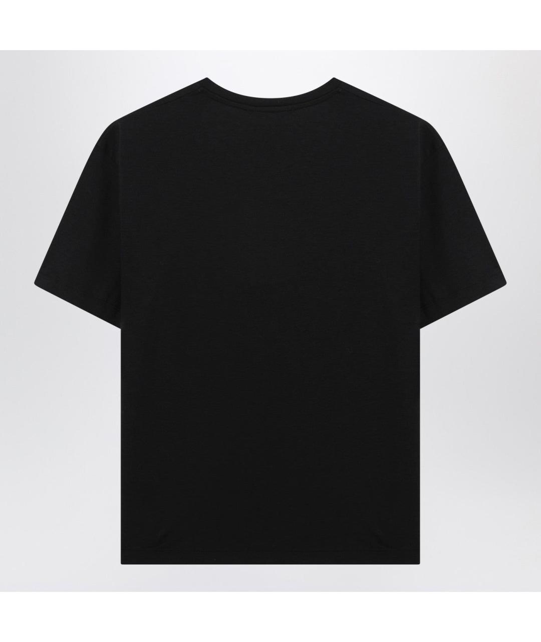 TOTEME Черная хлопковая футболка, фото 2
