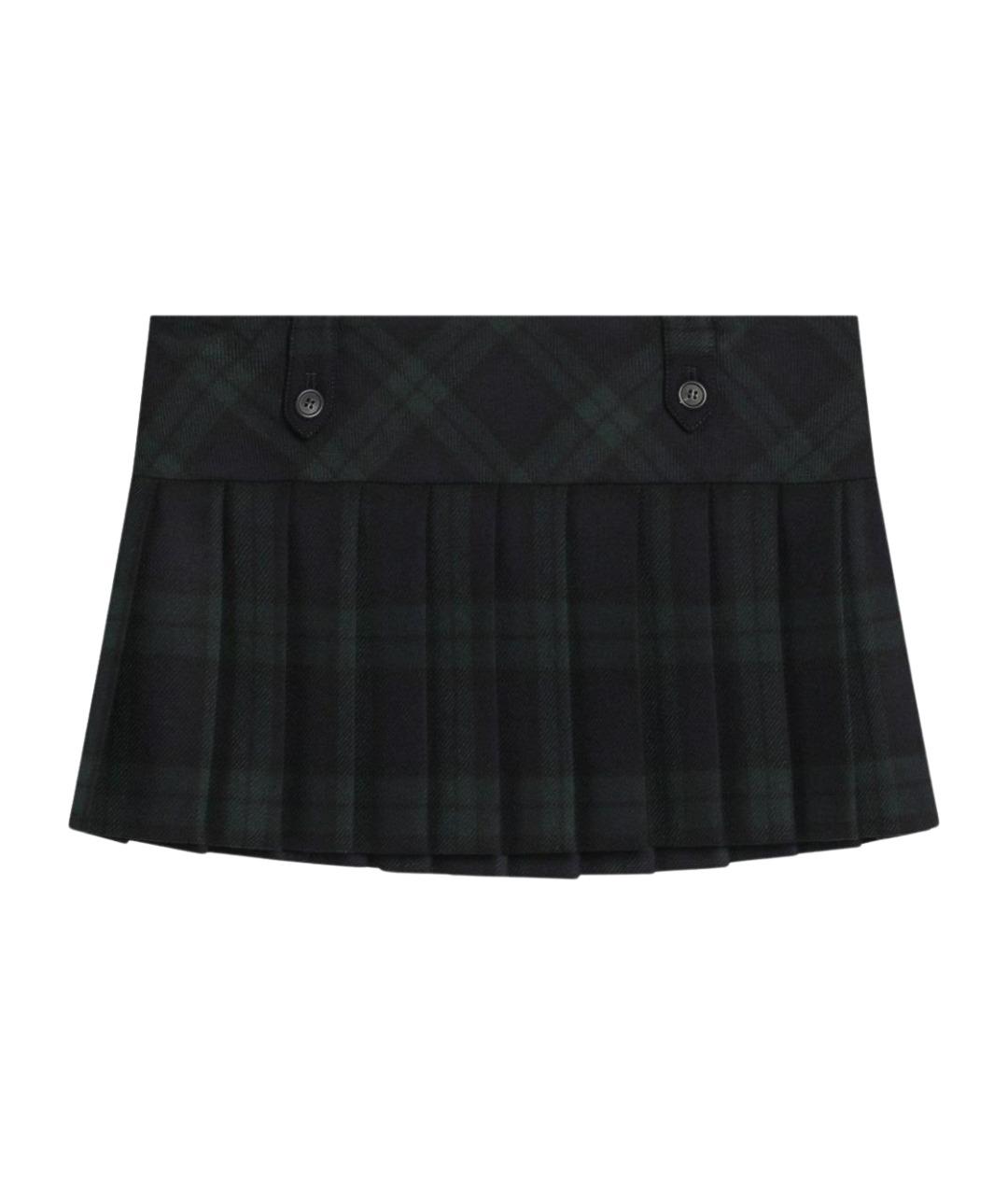 MIU MIU Мульти шерстяная юбка мини, фото 1