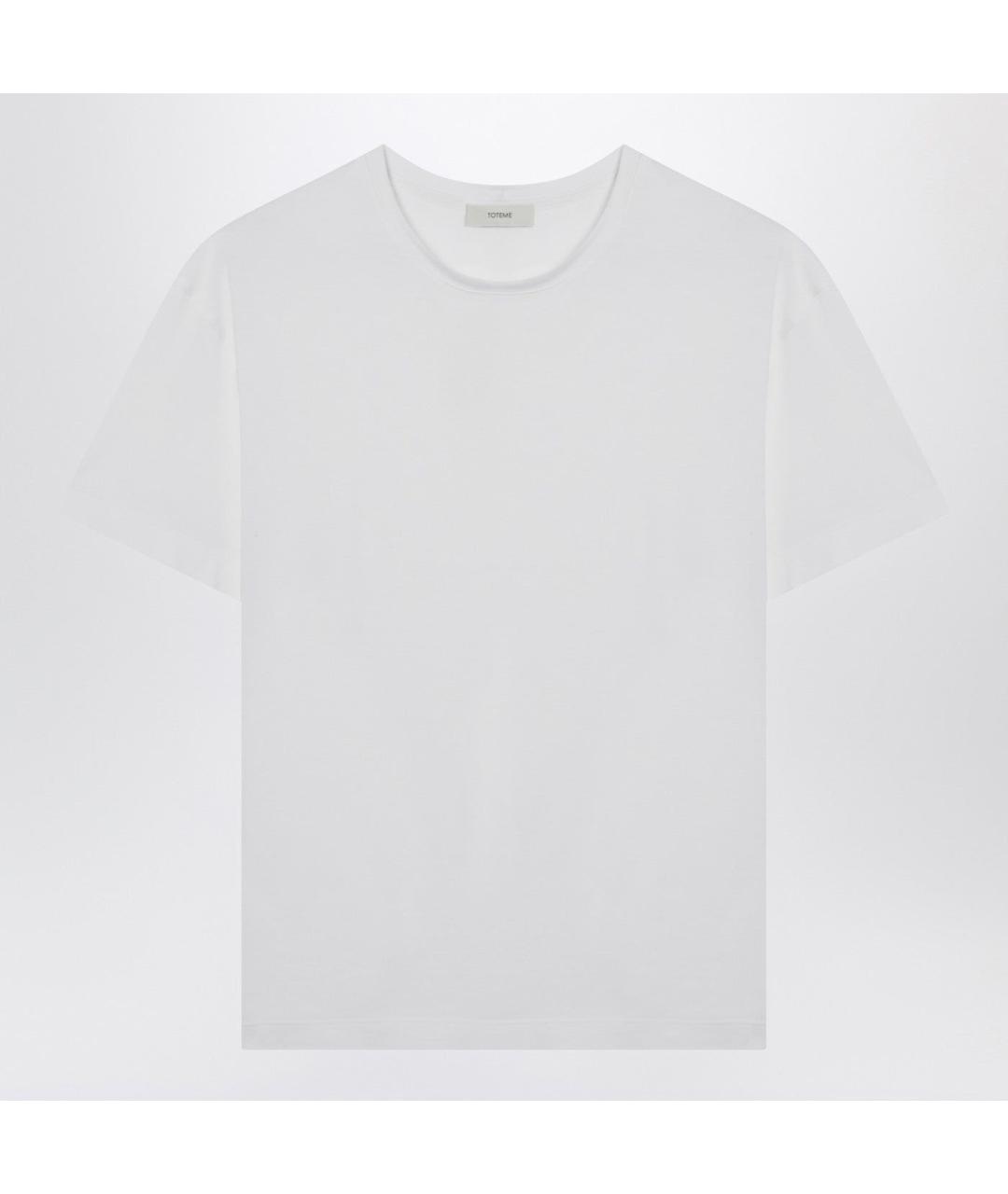 TOTEME Белая хлопковая футболка, фото 3