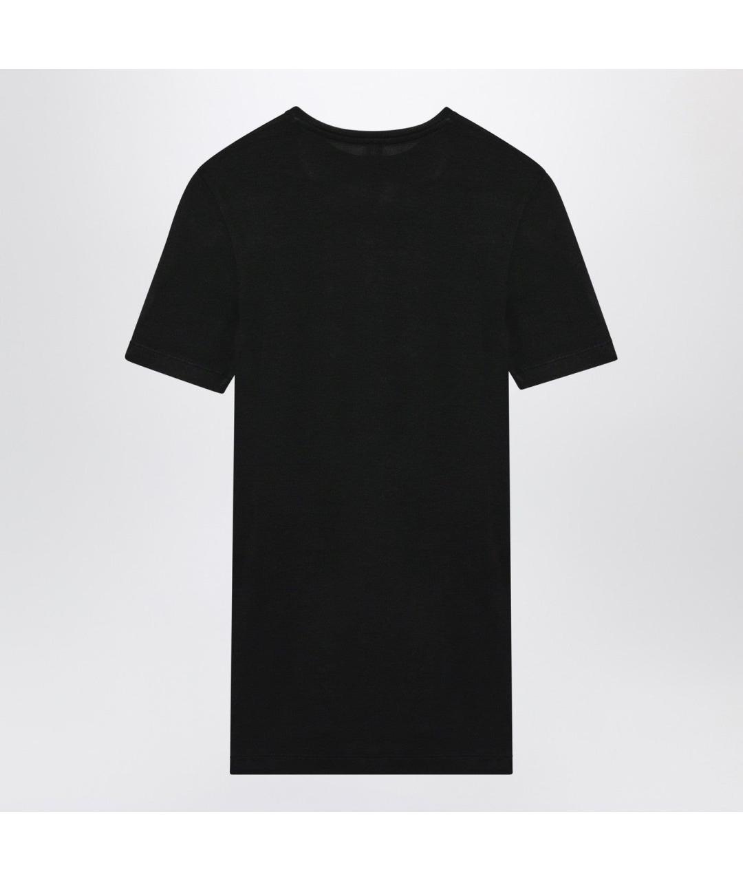 TOTEME Черная вискозная футболка, фото 2