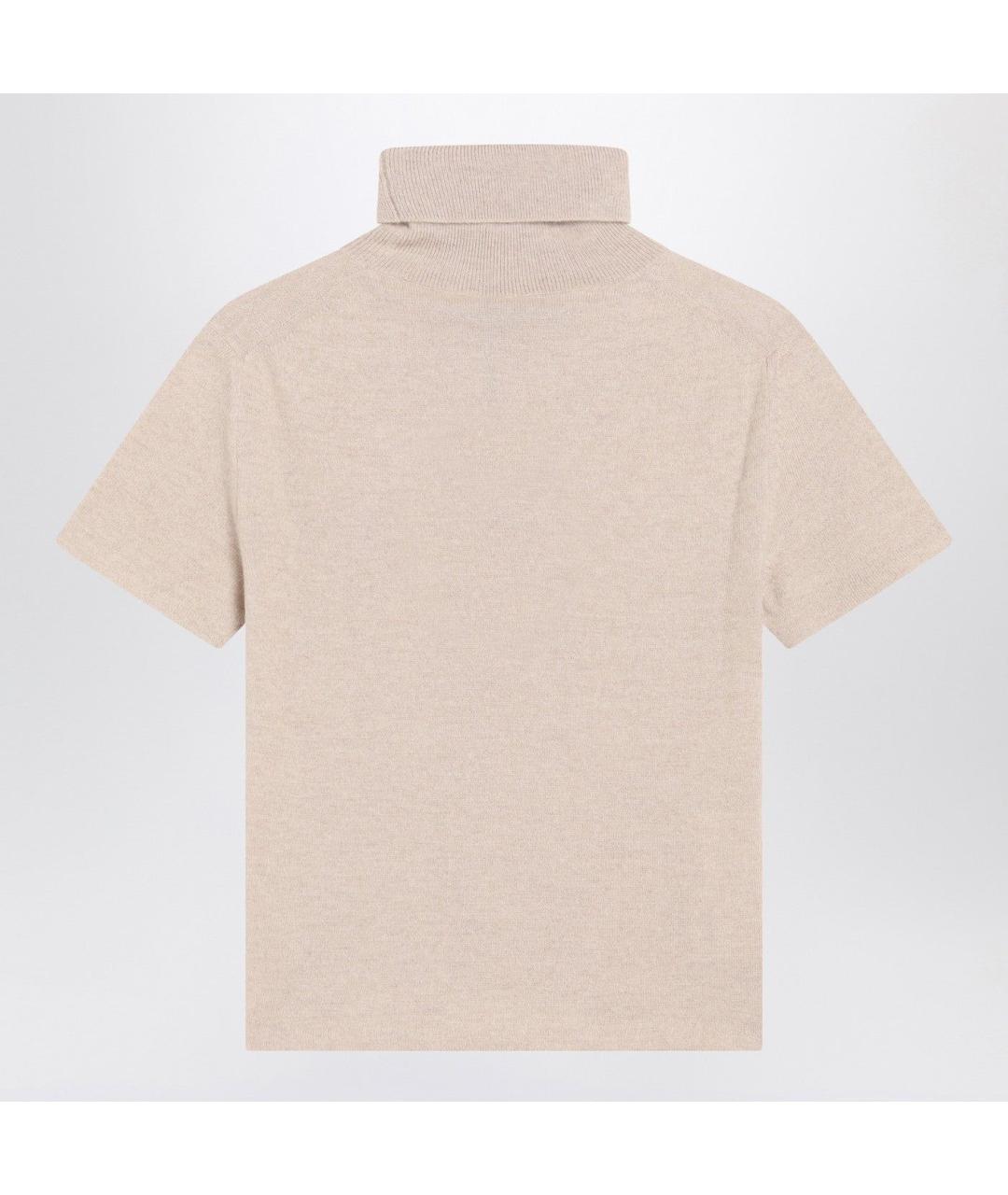 MIU MIU Бежевый кашемировый джемпер / свитер, фото 2