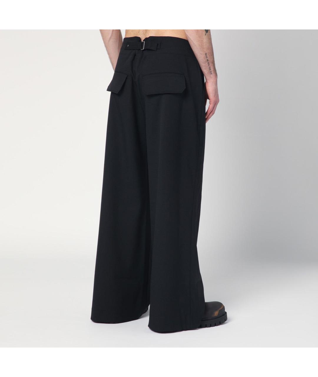 entire studios Черные шерстяные повседневные брюки, фото 2