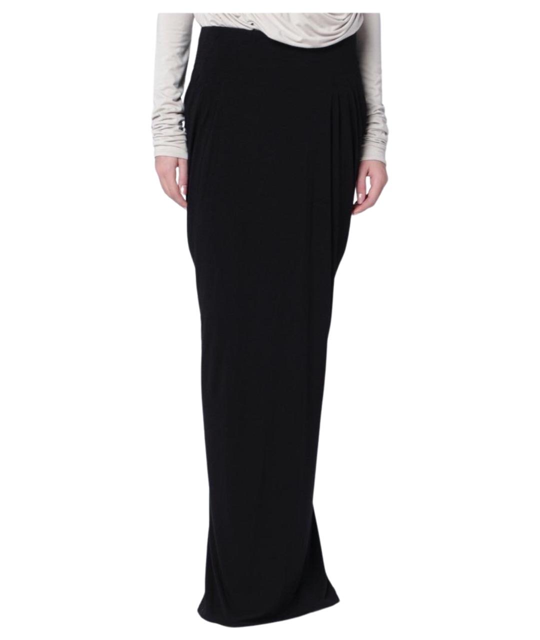 entire studios Черная вискозная юбка миди, фото 1