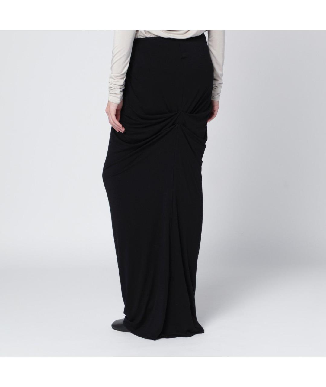 entire studios Черная вискозная юбка миди, фото 2