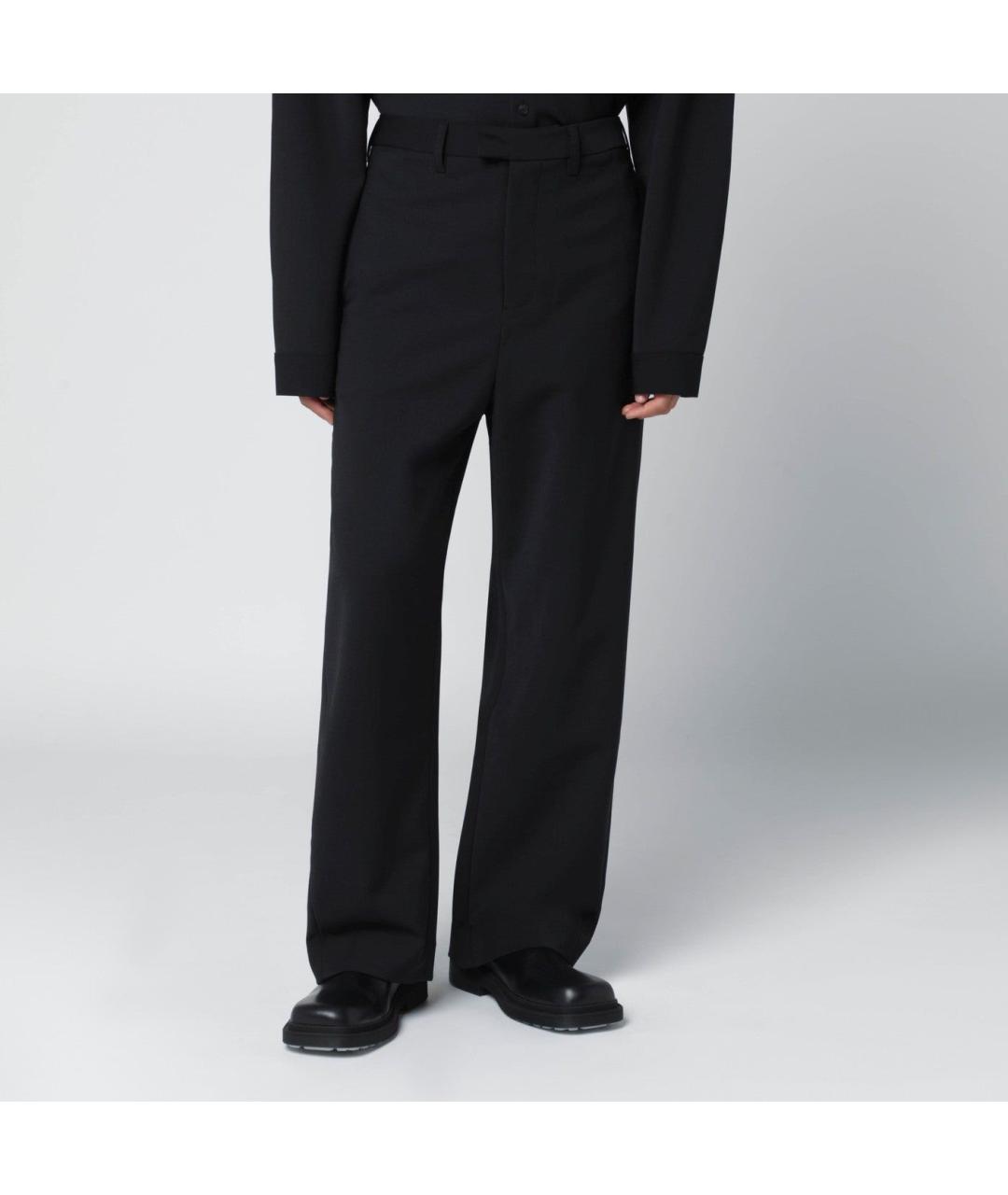 entire studios Черные шерстяные повседневные брюки, фото 3