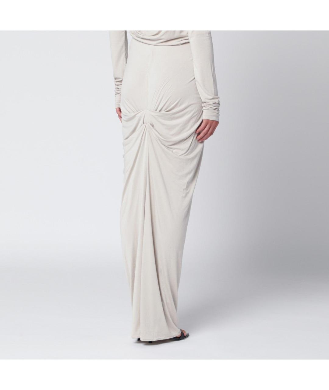 entire studios Бежевая вискозная юбка миди, фото 2