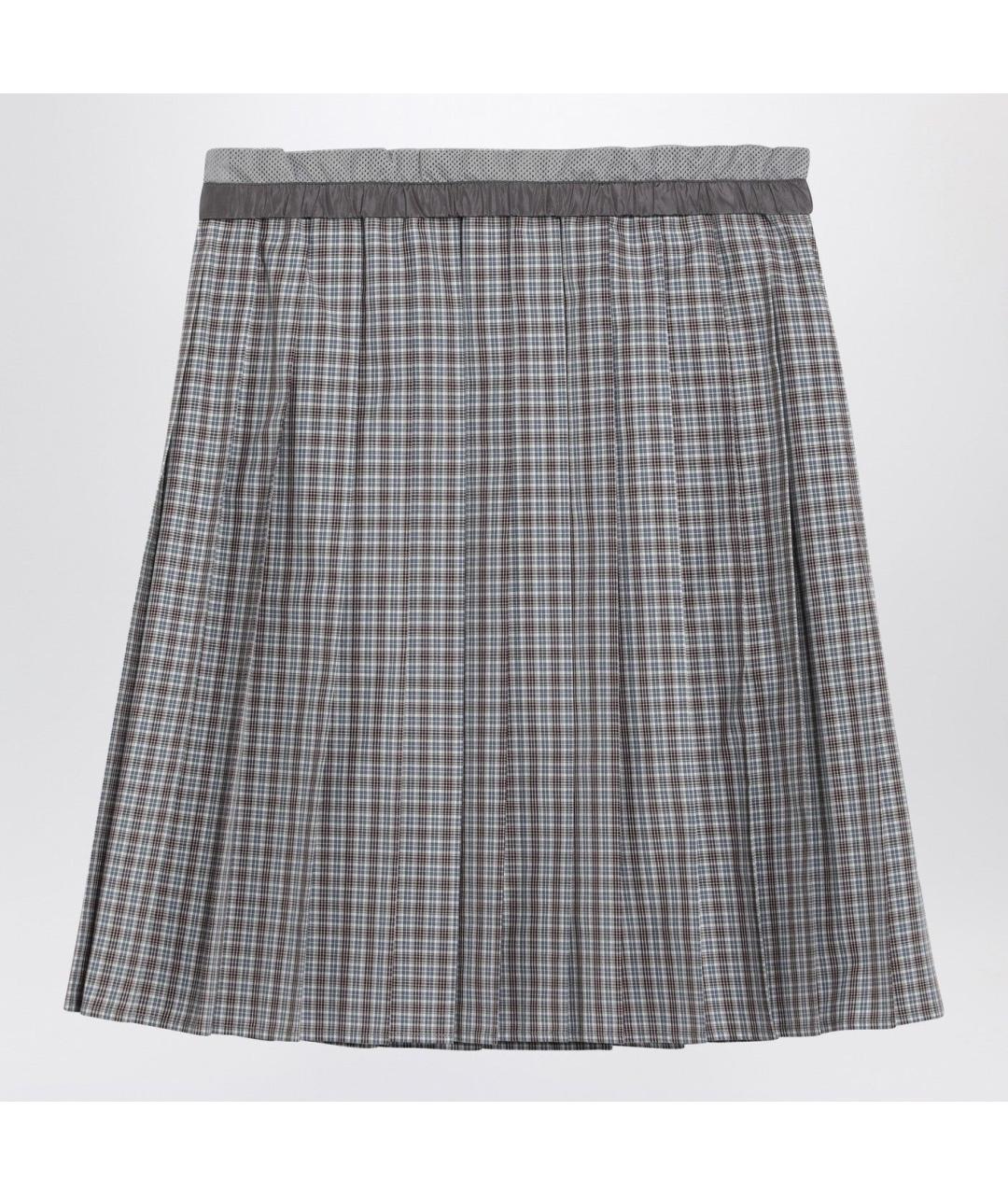 MIU MIU Мульти шерстяная юбка мини, фото 2