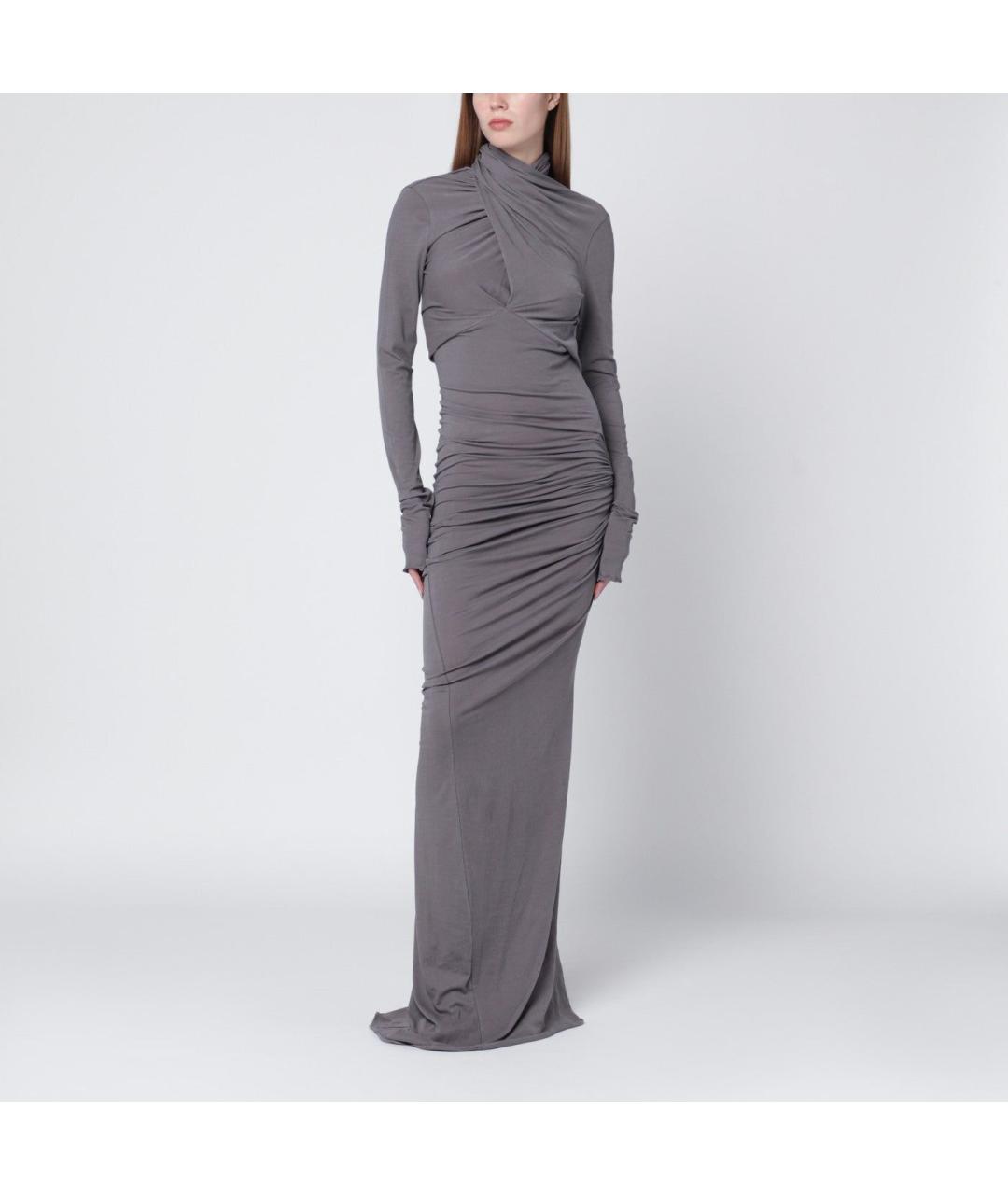 entire studios Серое хлопковое повседневное платье, фото 3