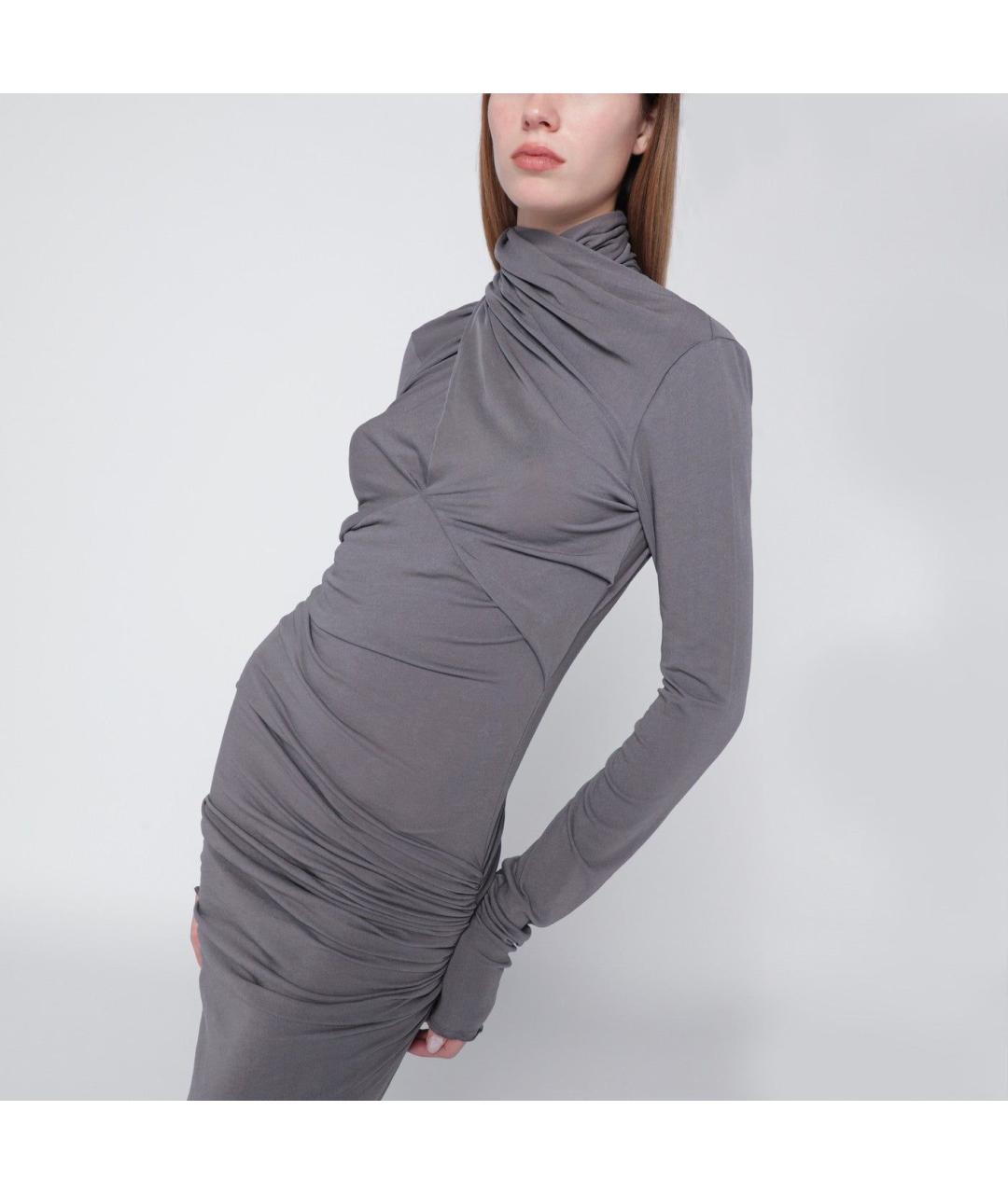 entire studios Серое хлопковое повседневное платье, фото 2