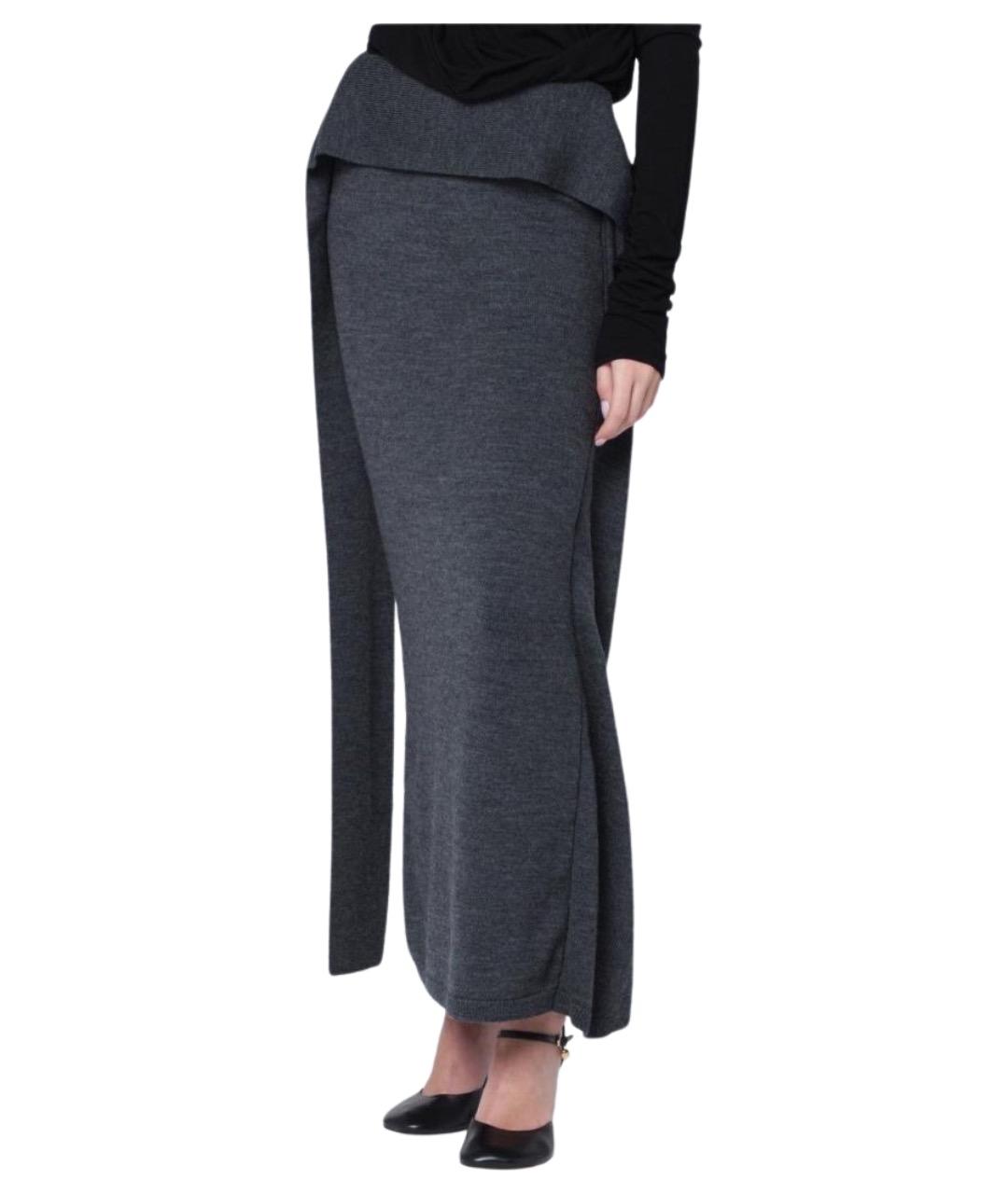 entire studios Серая шерстяная юбка миди, фото 1