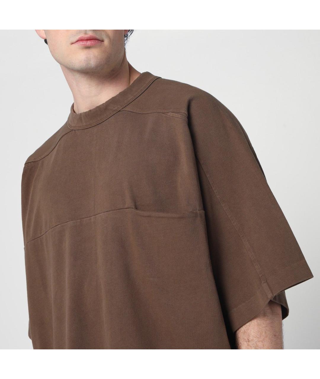 entire studios Коричневая хлопковая футболка, фото 2