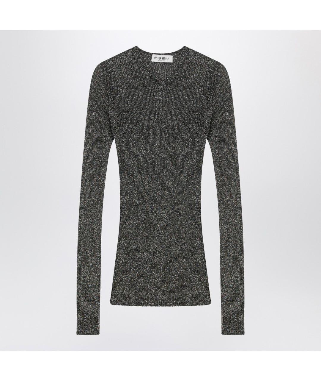 MIU MIU Мульти вискозный джемпер / свитер, фото 3
