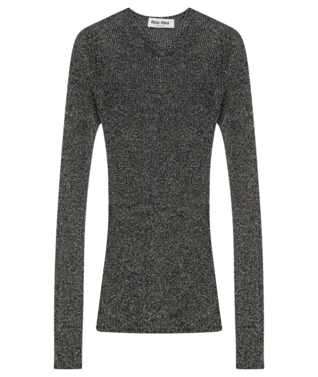 MIU MIU Мульти вискозный джемпер / свитер, фото 1