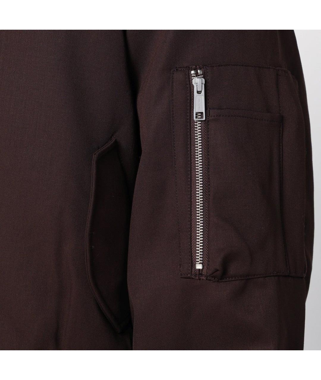 entire studios Коричневая шерстяная куртка, фото 2