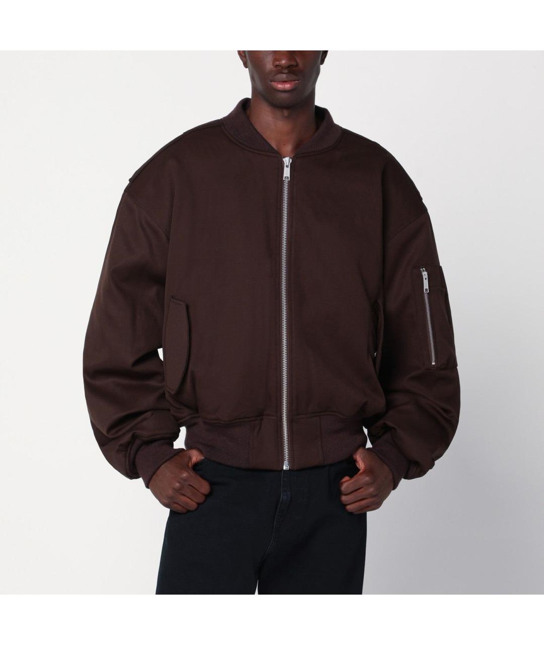 entire studios Коричневая шерстяная куртка, фото 3