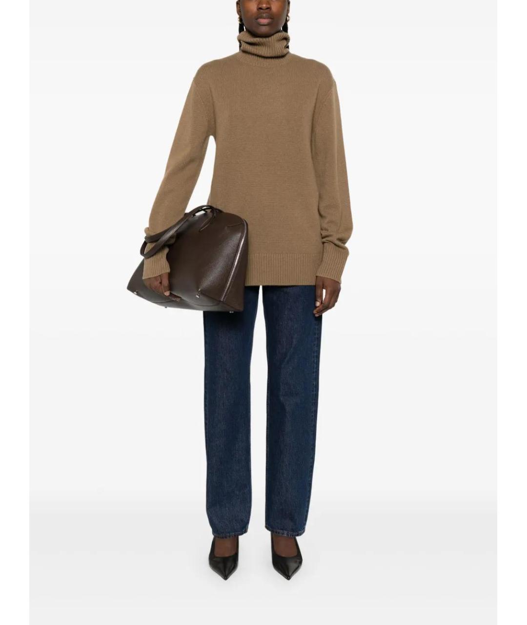 TOTEME Коричневый кашемировый джемпер / свитер, фото 2