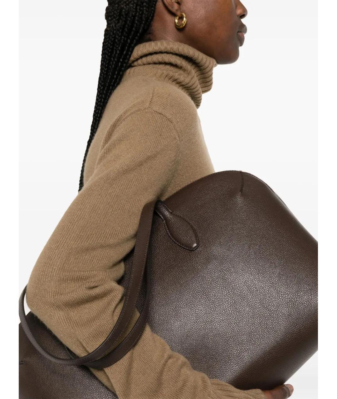 TOTEME Коричневый кашемировый джемпер / свитер, фото 5