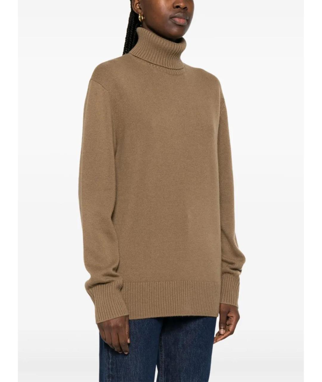 TOTEME Коричневый кашемировый джемпер / свитер, фото 3