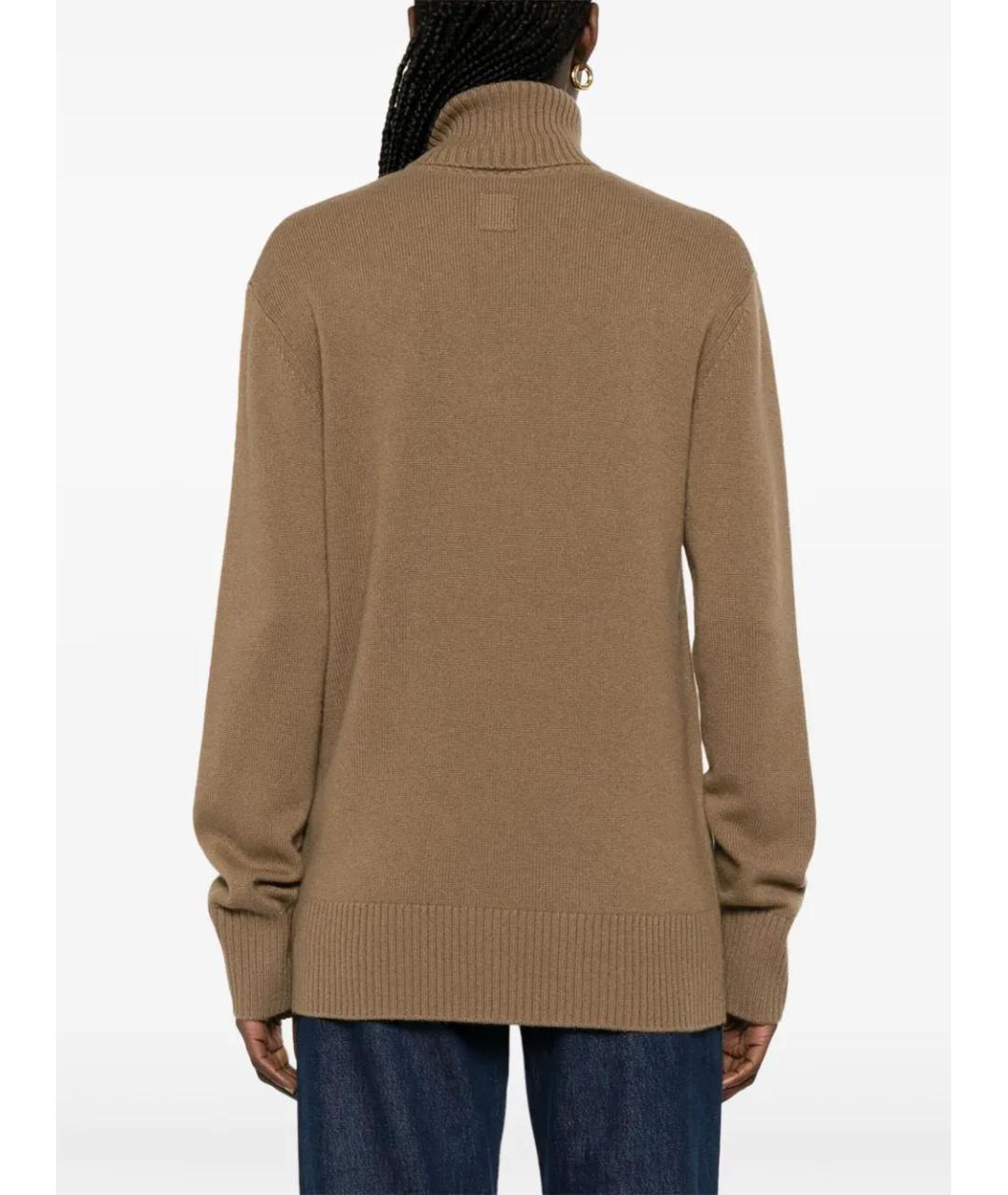 TOTEME Коричневый кашемировый джемпер / свитер, фото 4