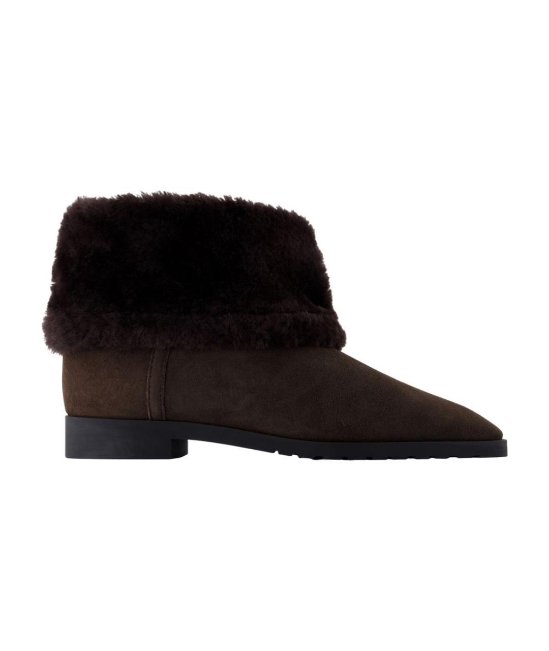 TOTEME Коричневые замшевые ботинки, фото 3