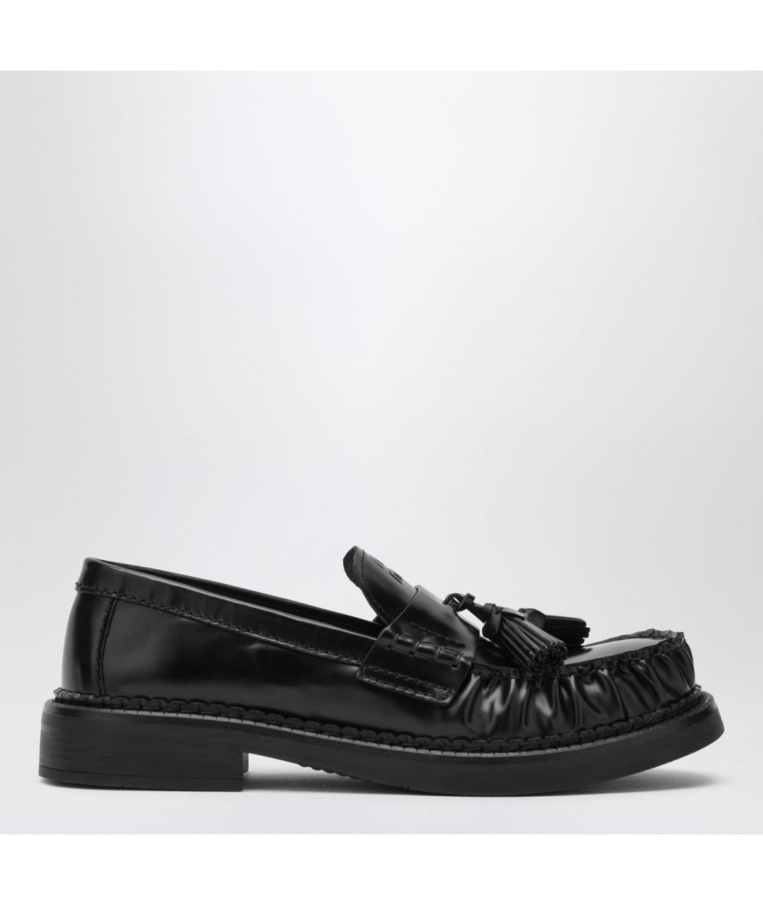 MIU MIU Черные кожаные лоферы, фото 3