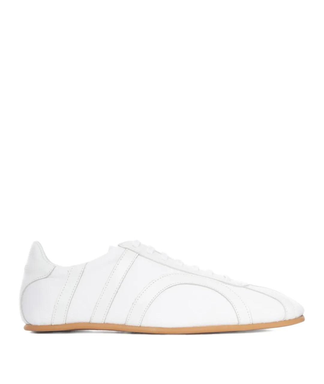 TOTEME Белые текстильные кроссовки, фото 1