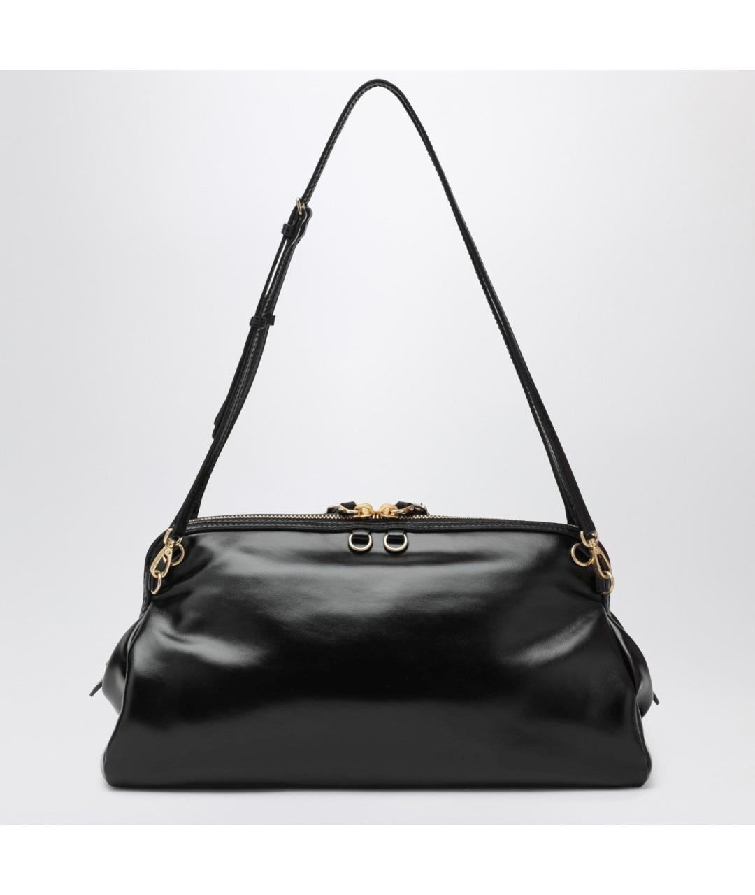 MIU MIU Черная кожаная сумка с короткими ручками, фото 2