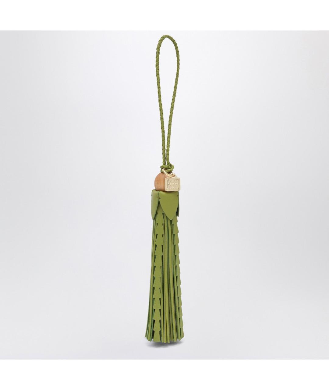 MIU MIU Зеленый брелок, фото 3