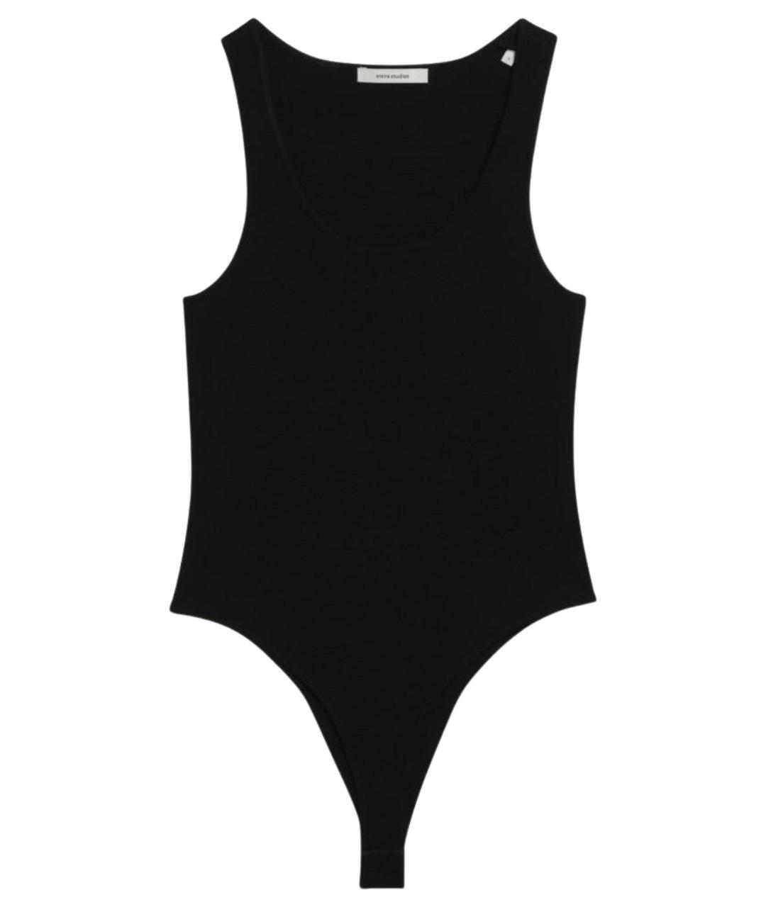 entire studios Черная вискозная майка, фото 1