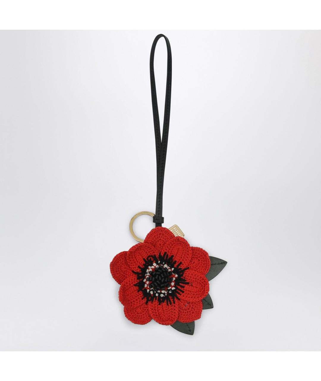 MIU MIU Красный брелок, фото 3