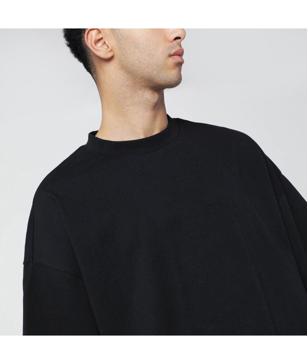 entire studios Черная хлопковая футболка, фото 2