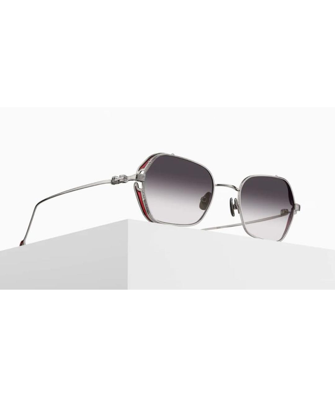 MATSUDA Серебряные металлические солнцезащитные очки, фото 3