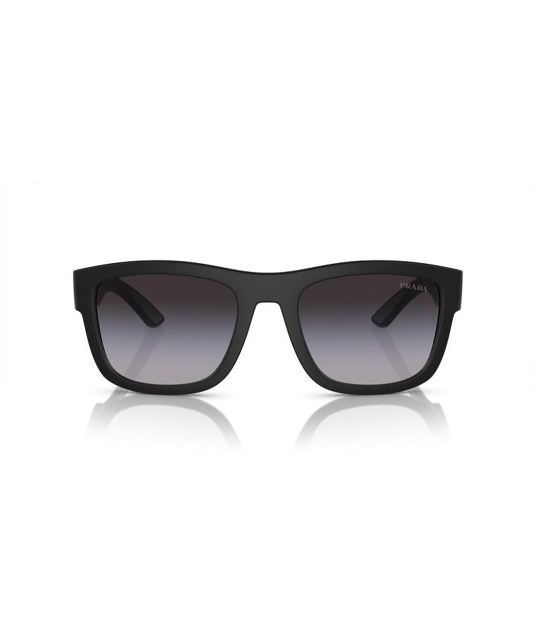 PRADA Черные пластиковые солнцезащитные очки, фото 2